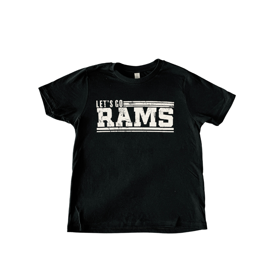 Let's Go Rams T-Shirt - Black