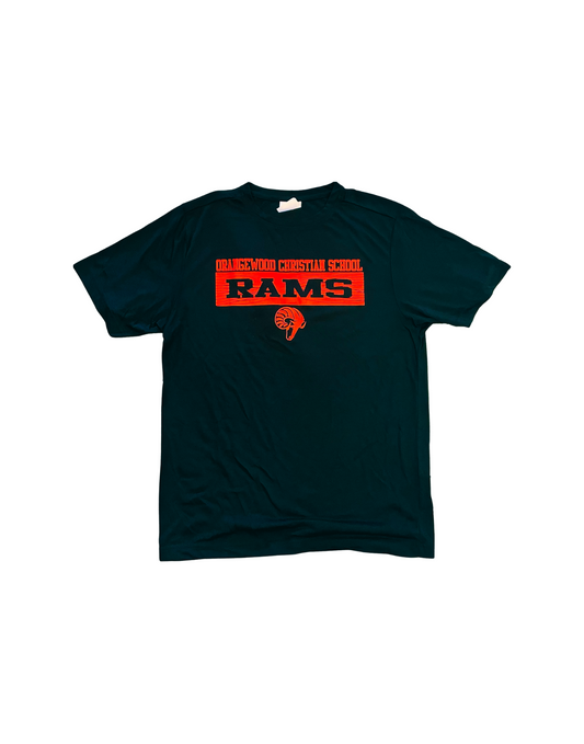 Black and Red Rams Performance Shirt