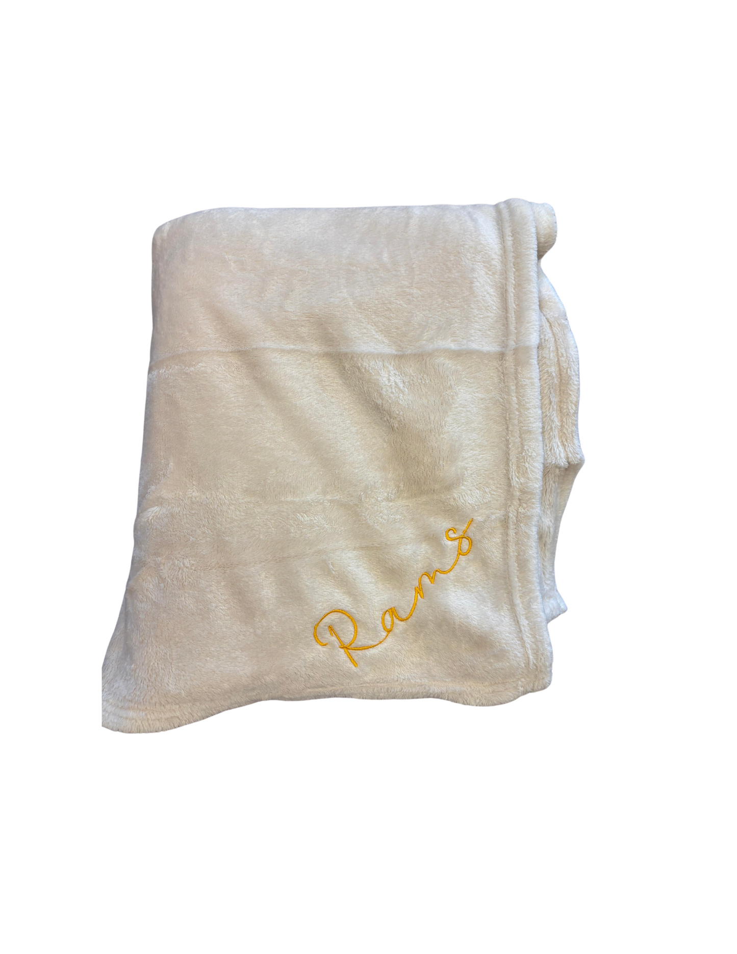 Cream Rams Blanket