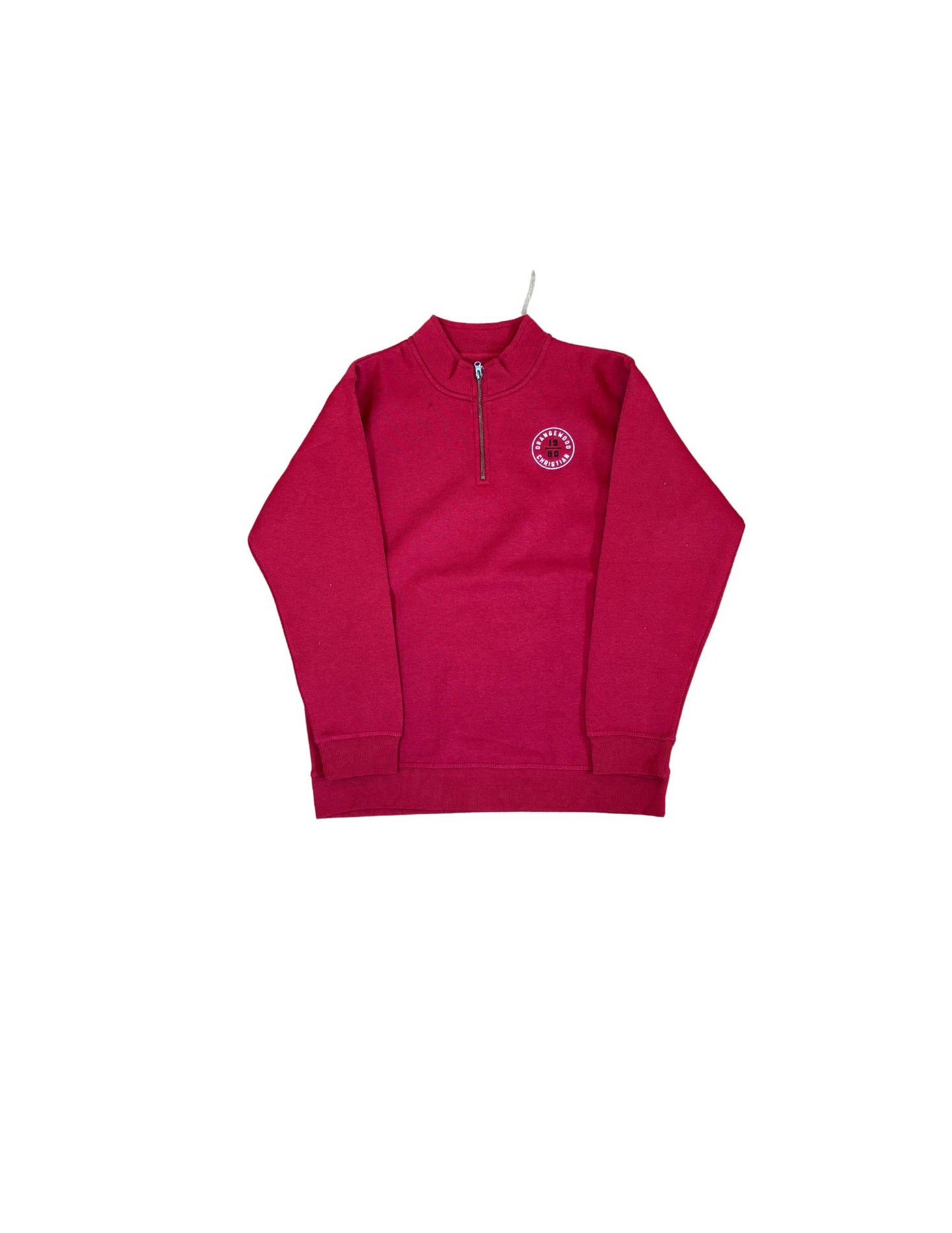 Youth Cardinal Red 1980 Quarter Zip