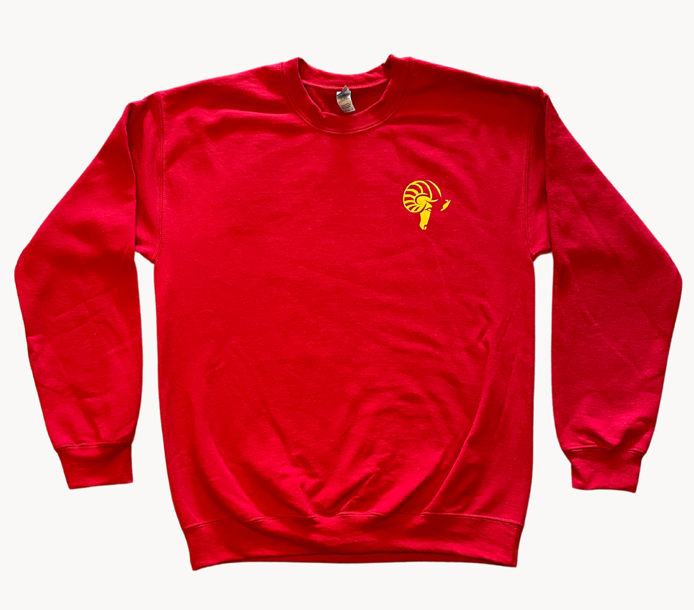 LAST CHANCE- Red Ram Head Crewneck Sweatshirt