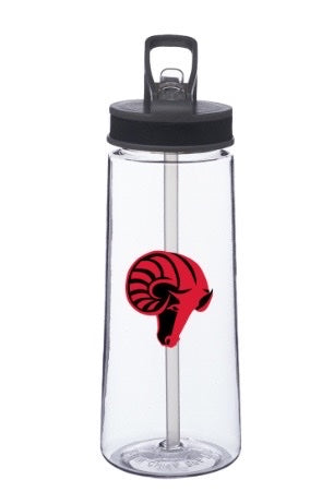 Water Bottle - Clear with Ram head