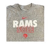 Nike Gray Cotton Rams Sole T-Shirt