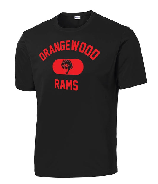 Black Orangewood Rams Dri-Fit Short Sleeve Shirt