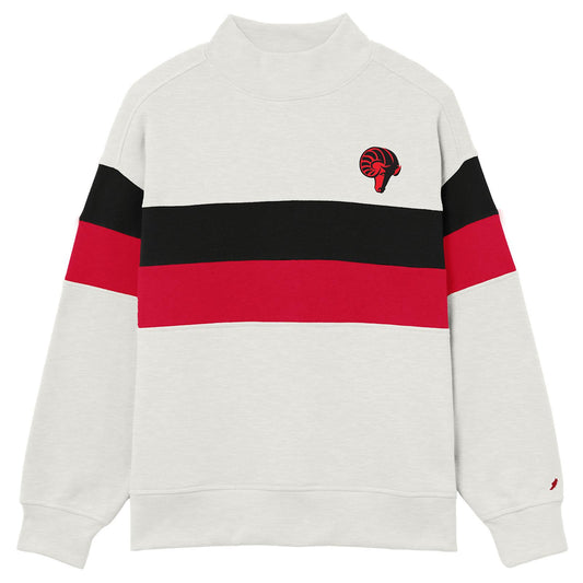 Striped Mock Sweater