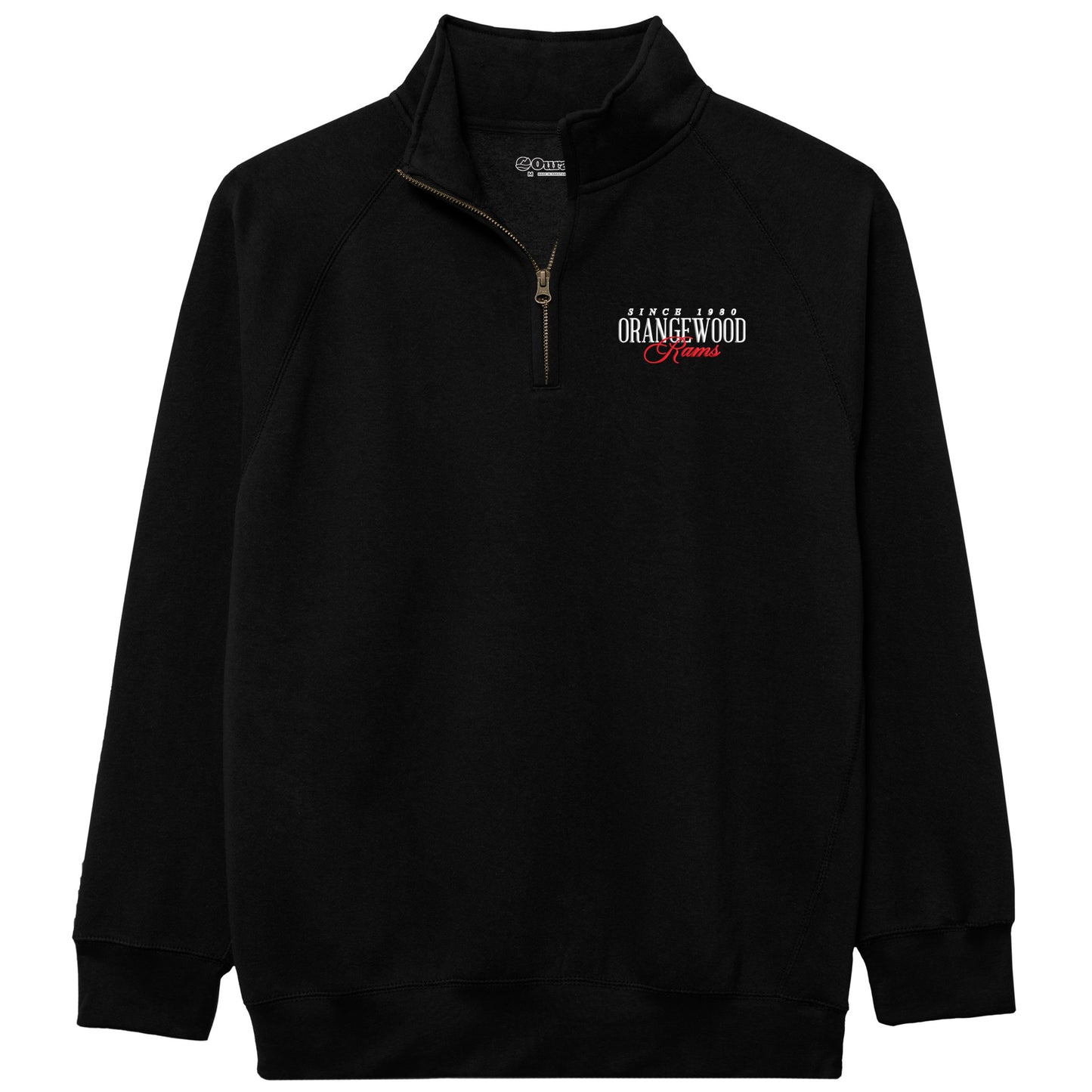 Black 1980 Rams Quarter Zip