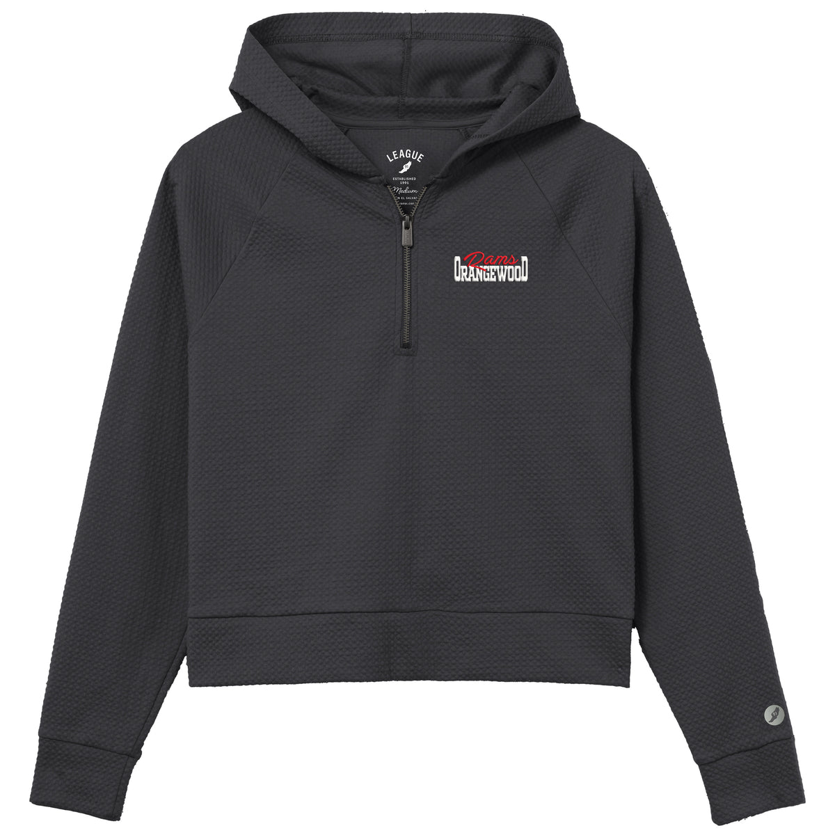Quarter Zip Hoodie- Rams Orangewood