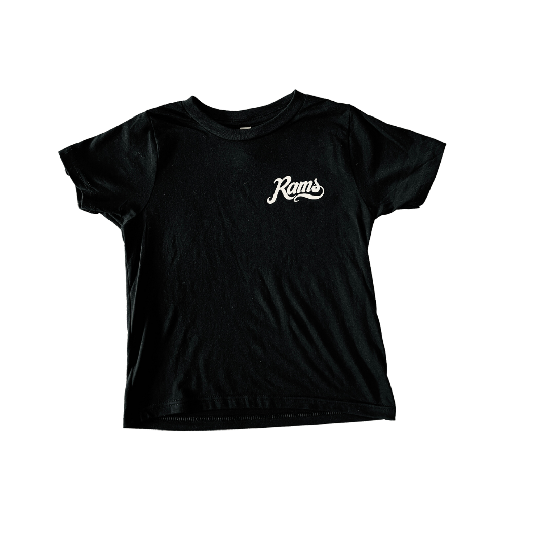 Rams Wave Logo T-Shirt - Black