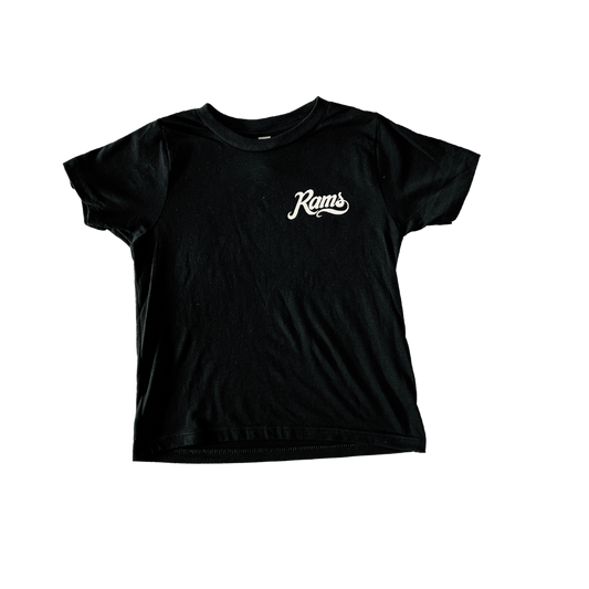 Rams Wave Logo T-Shirt - Black