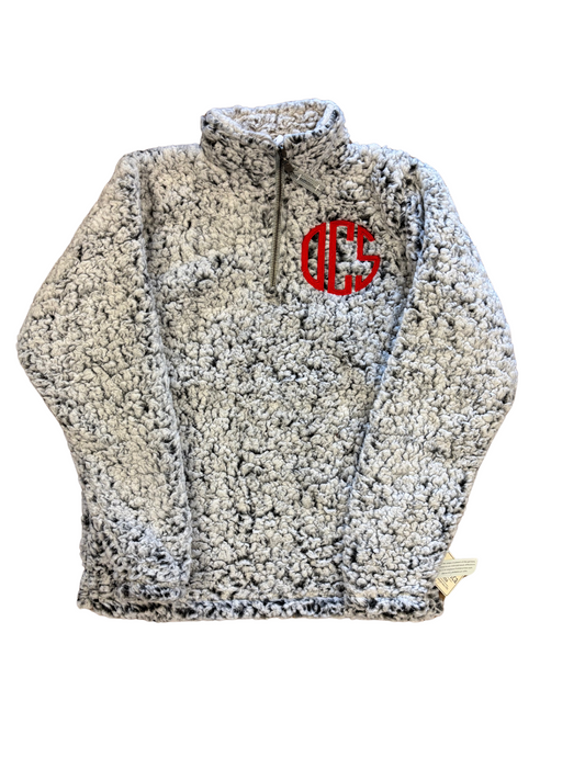 Heather Gray Sherpa Quarter Zip