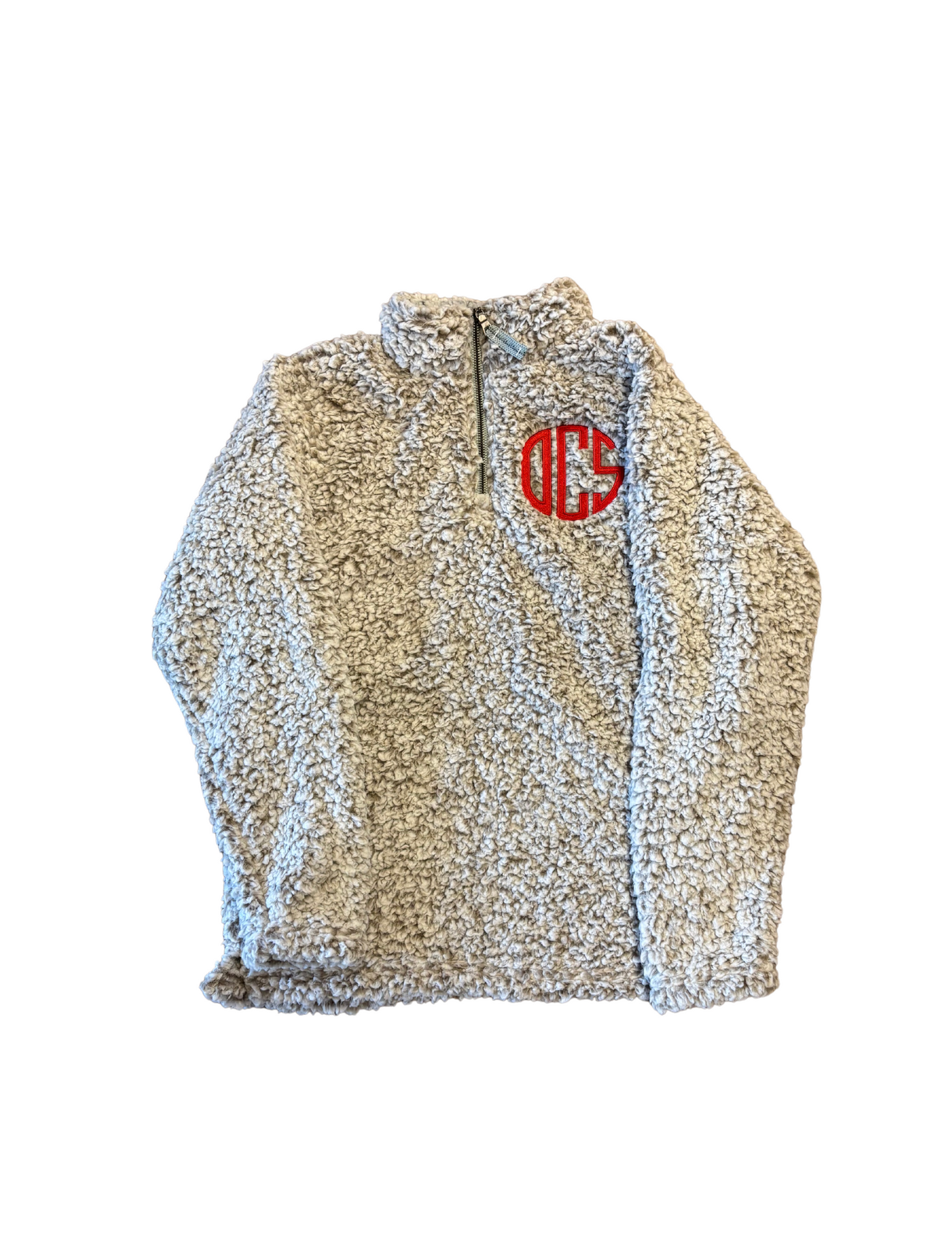 Oatmeal Marbled Sherpa Quarter Zip