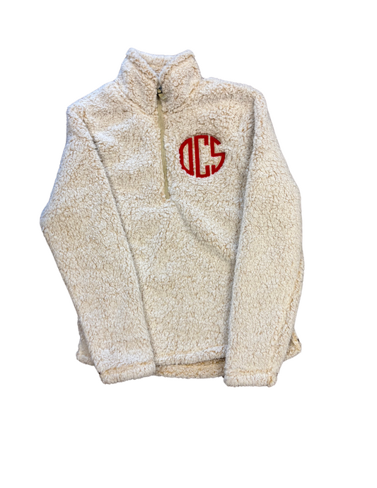 Cream Sherpa Quarter Zip