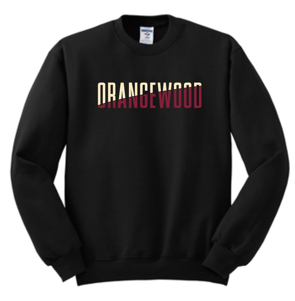 Black Crewneck Banner Sweatshirt