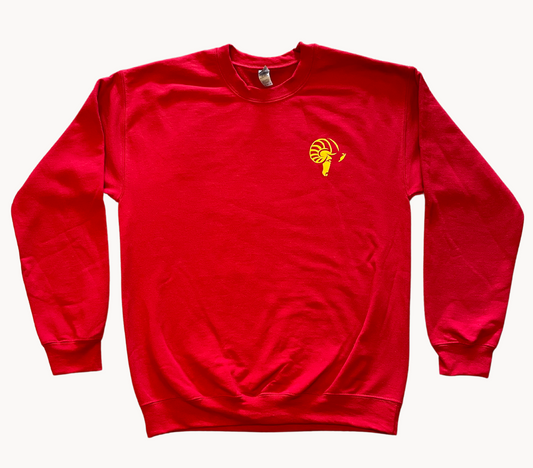 Red Ram Head Crewneck Sweatshirt