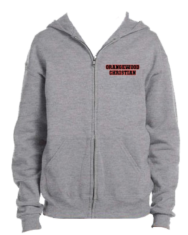 Youth Zip-up Gray Sweatshirt