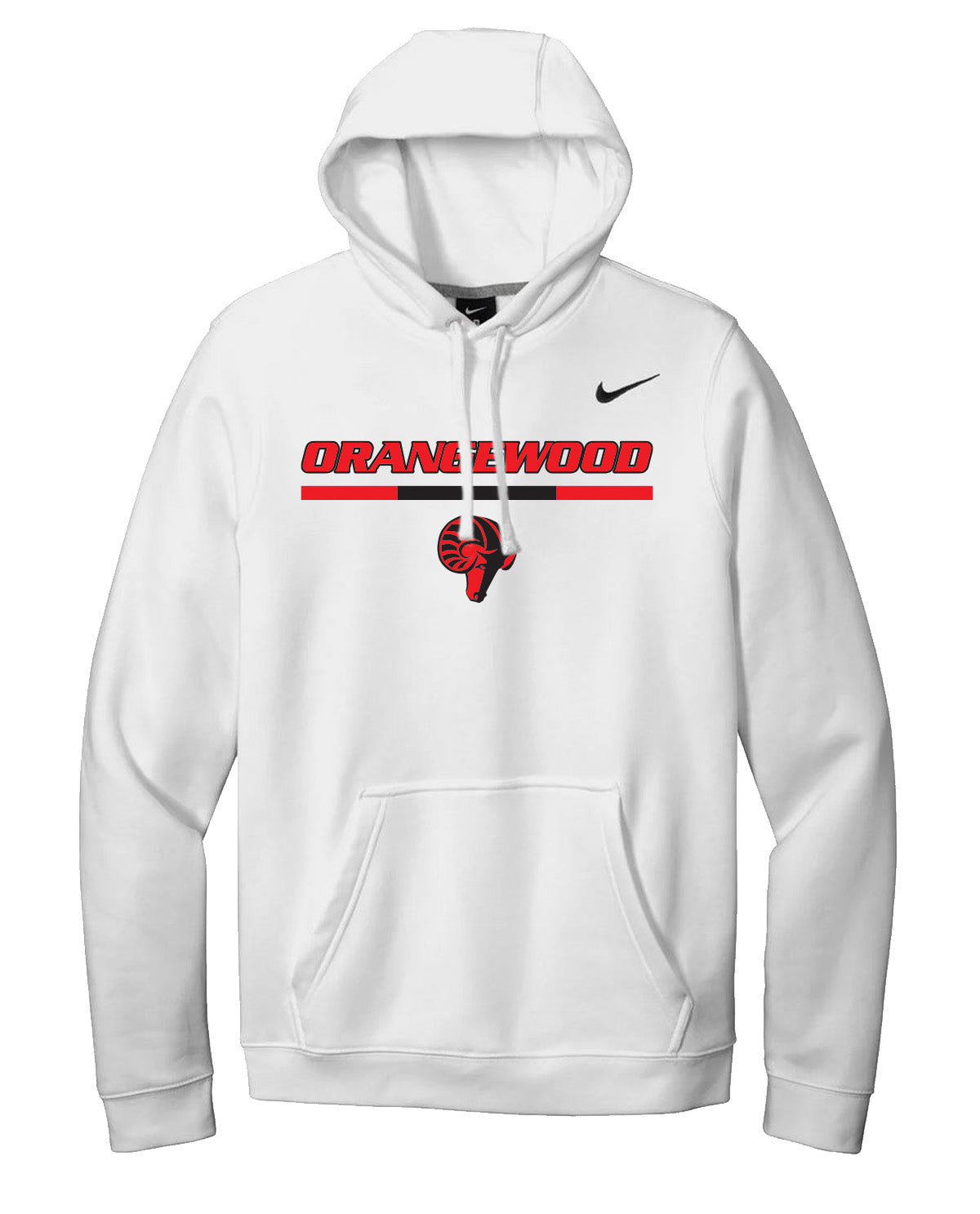 White Nike Orangewood Hooded Sweatshirt